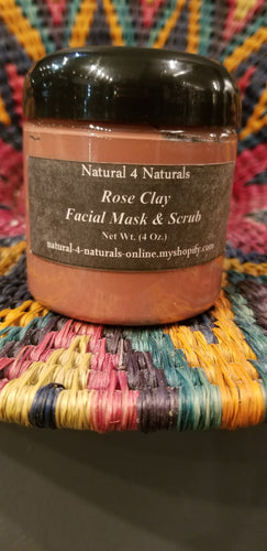 Rose Clay Facial Mask & Scrub