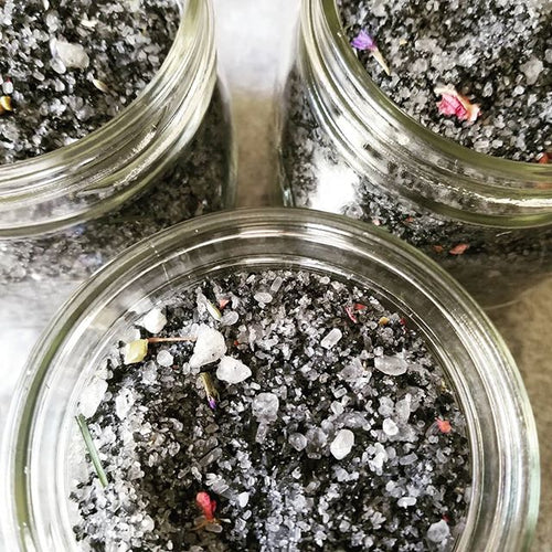 Black Sea Salt Scrub & Soak w/Black Jasmine + Eucalyptus